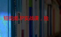 短视频 IP实战课，独创一键复制学习秘籍，转战新领域，月赚五万轻松行