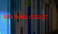 债券,普通股,优先股的区别（普通股、优先股和债券各自的优缺点）