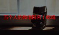 五个人的微信群名（吃鸡小分队的微信群名）