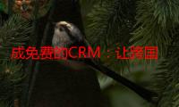 成免费的CRM：让跨国购物成为一种享受