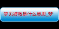 梦见被救是什么意思_梦见被救好不好-周公解梦