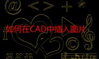 如何在CAD中插入图片文件？