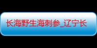 长海野生海刺参_辽宁长海有什么好吃的推荐嘛-美食特产