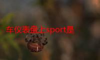 车仪表盘上sport是什么意思（汽车仪表盘显示sport是什么意思）